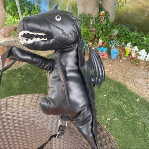 Dolls Kill Goth Darkest Soul Dragon Plushie Backpack